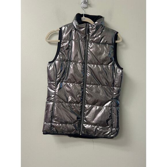 Xersion Silver Metallic Vest Sz xs - Picture 1 of 3